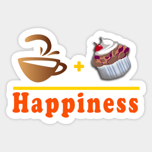 Coffee & Muffin - Happiness Sticker